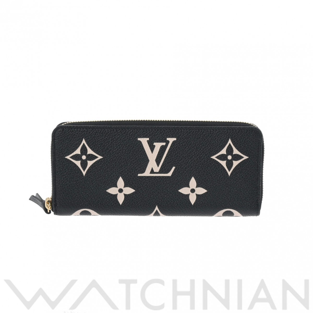 【4種選べるクーポン＆P2倍 5/15】【ローン48回払い無金利】【新品】 ルイ ヴィトン LOUIS VUITTON バイカラーモノグラムアンプラント ポルトフォイユクレマンス ブラック/ベージュ M82338 レザー ユニセックス 長財布 ルイ ヴィトン 財布 ブランド