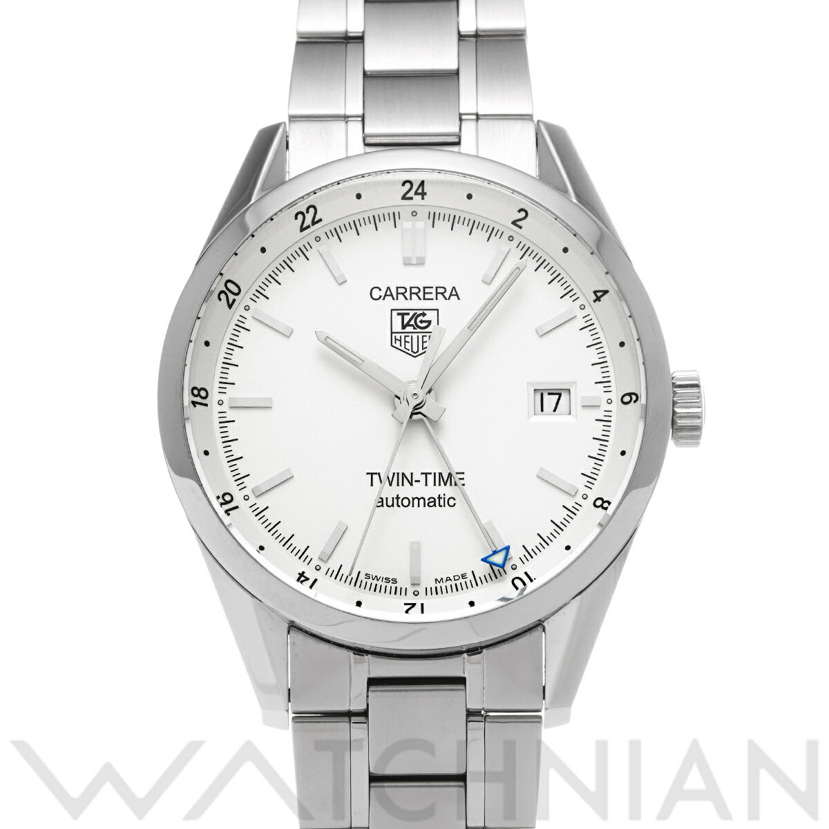 【ローン60回払い無金利】【中古】 タグ ホイヤー TAG HEUER カレラ ツインタイム WV2 ...