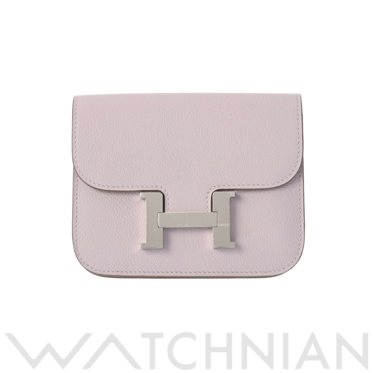 【4種選べるクーポン＆P2倍 5/10】【ローン48回払い無金利】【新品】 エルメス HERMES コンスタンス スリム モーヴペール/パラジウム金具 エバーカラー レディース 二つ折り財布 エルメス 財布 ブランドのサムネイル