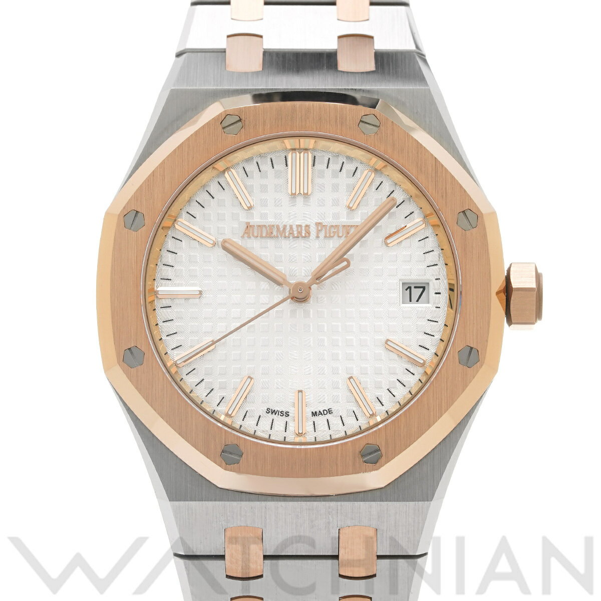 【4種選べるクーポン＆P2倍 5/20】【ローン60回払い無金利】【中古】 オーデマ ピゲ AUDEMARS PIGUET ロイヤルオーク オートマティック 15550SR.OO.1356SR.02 シルバー レディース 腕時計 オーデマ ピゲ 時計 高級腕時計 ブランド