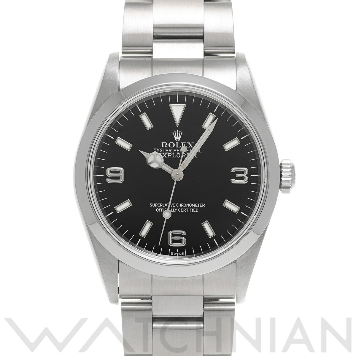 【4種選べるクーポン】【ローン60回払い無金利】【中古】 ロレックス ROLEX エクスプローラー 14270 U番(1997年頃製造) ブラック メンズ 腕時計 ロレックス 時計 高級腕時計 ブランド