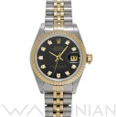 【4種選べるクーポン＆P2倍 5/5,6】【ローン60回払い無金利】【中古】 ロレックス ROLEX デイトジャスト 69173G L番(1989年頃製造) ブラック/ダイヤモンド レディース 腕時計 ロレックス 時計 高級腕時計 ブランド