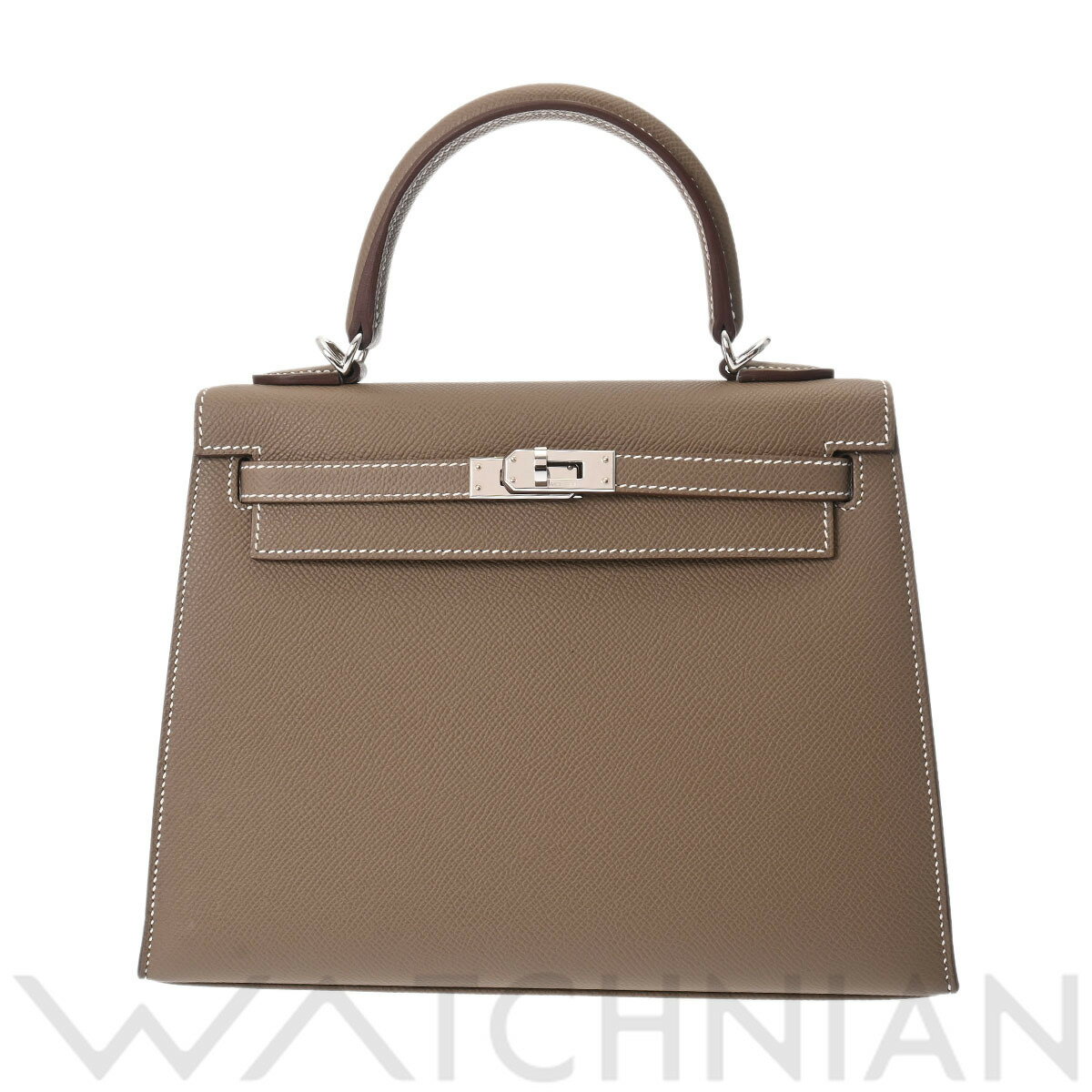 【4種選べるクーポン＆P2倍 5/5,6】【ローン60回払い無金利】【中古】 エルメス HERMES ケリー25 外縫い エトゥープ/パラジウム金具 ヴォーエプソン レディース 2WAYバッグ エルメス バッグ バック ブランドのサムネイル