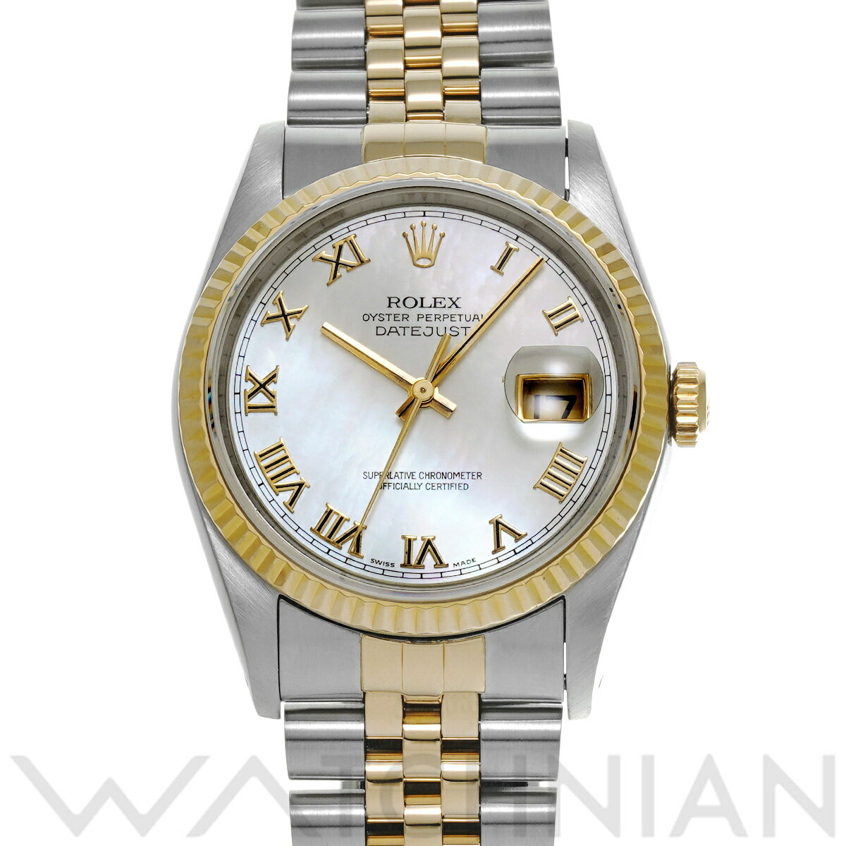【4種選べるクーポン】【ローン60回払い無金利】【中古】 ロレックス ROLEX デイトジャスト 16233NR X番(1991年頃製造) ホワイトシェル メンズ 腕時計 ロレックス 時計 高級腕時計 ブランド