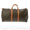 【4種選べるクーポン＆P2倍 5/10】【ローン60回払い無金利】【中古】 ルイ ヴィトン LOUIS VUITTON モノグラム キーポル 60 ブラウン M41422 モノグラムキャンバス ユニセックス ボストンバッグ ヴィトンバッグ バック ブランド