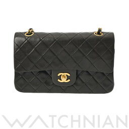 【ローン60回払い無金利】【中古】 シャネル CHANEL マトラッセ Wフラップ チェーンショルダー 23cm ブラック/ゴールド金具 A01113 ラムスキン レディース ショルダーバッグ chanel シャネル バッグ バック ブランド