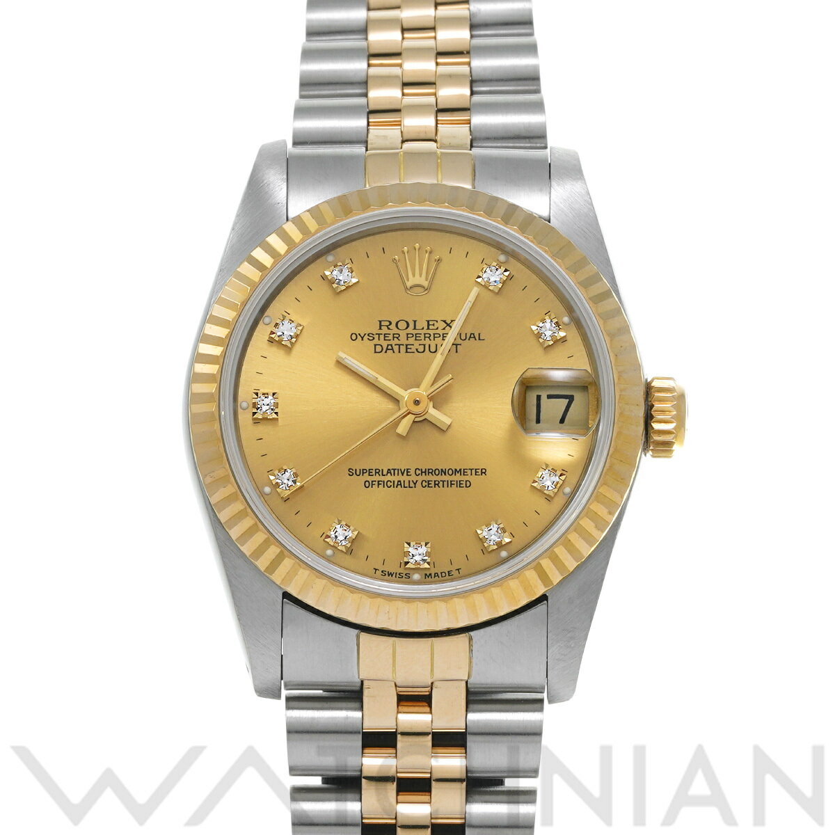 【4種選べるクーポン】【ローン60回払い無金利】【中古】 ロレックス ROLEX デイトジャスト 68273G R番(1988年頃製造) シャンパン/ダイヤモンド ユニセックス 腕時計 ロレックス 時計 高級腕時計 ブランド