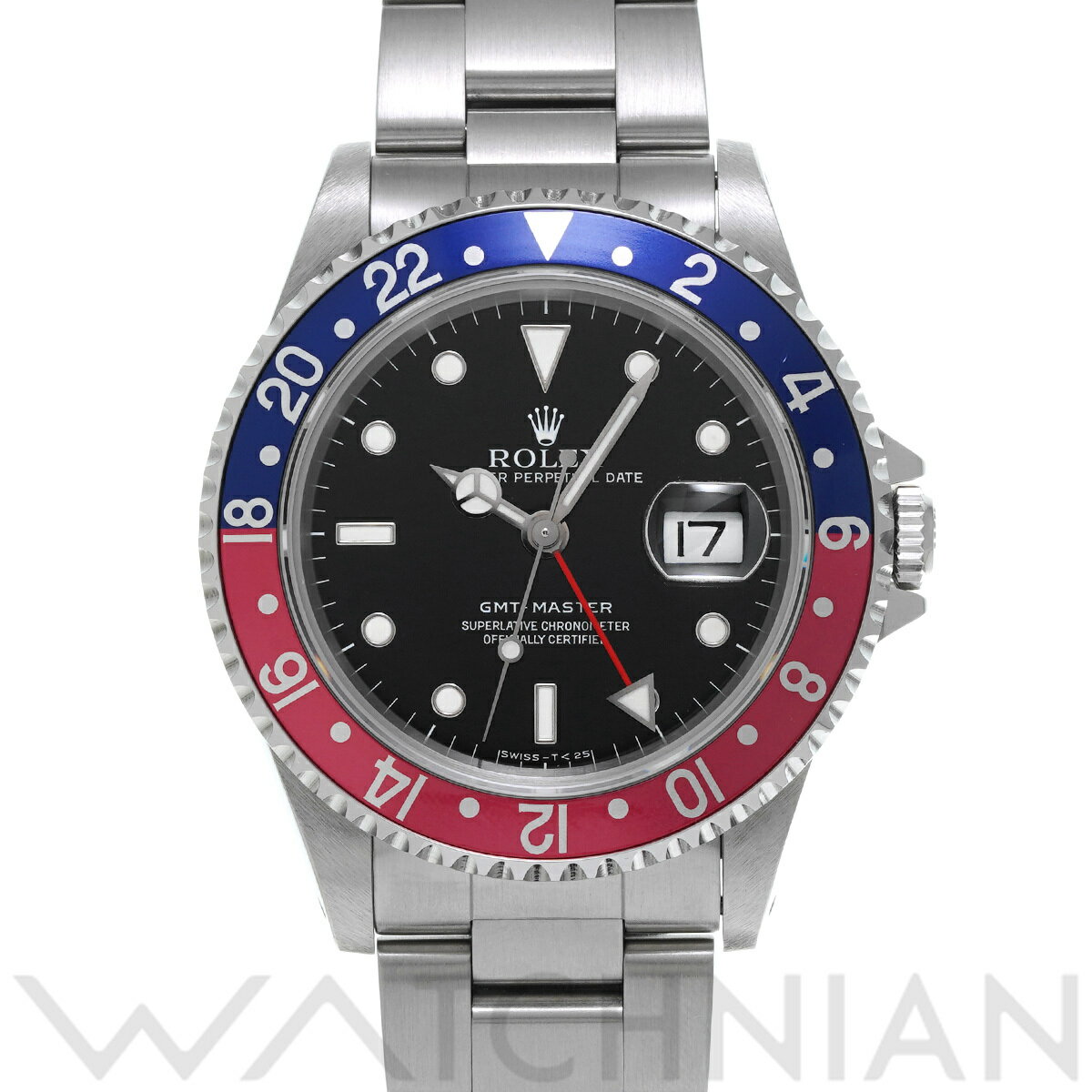 【4種選べるクーポン＆P2倍 5/25】【ローン60回払い無金利】【中古】 ロレックス ROLEX GMTマスター 16700 W番(1994年頃製造) ブラック メンズ 腕時計 ロレックス 時計 高級腕時計 ブランド