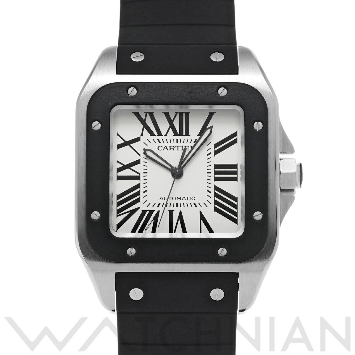 【4種選べるクーポン】【ローン60回払い無金利】【中古】 カルティエ CARTIER サントス100 LM W20121U2 シルバー メンズ 腕時計 カルティエ 時計 高級腕時計 ブランド