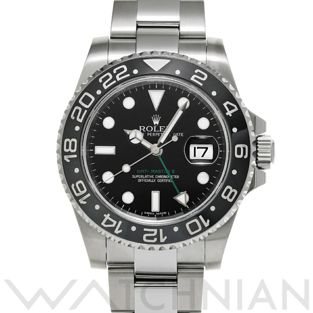 【4種選べるクーポン】【ローン60回払い無金利】【中古】 ロレックス ROLEX GMTマスターII 116710LN V番(2009年頃製造) ブラック メンズ 腕時計 ロレックス 時計 高級腕時計 ブランド