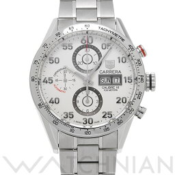 【4種選べるクーポン＆P2倍 5/10】【ローン60回払い無金利】【中古】 タグ ホイヤー TAG HEUER カレラ キャリバー16 クロノグラフ デイデイト CV2A11.BA0796 シルバー メンズ 腕時計 タグ ホイヤー 時計 高級腕時計 ブランド