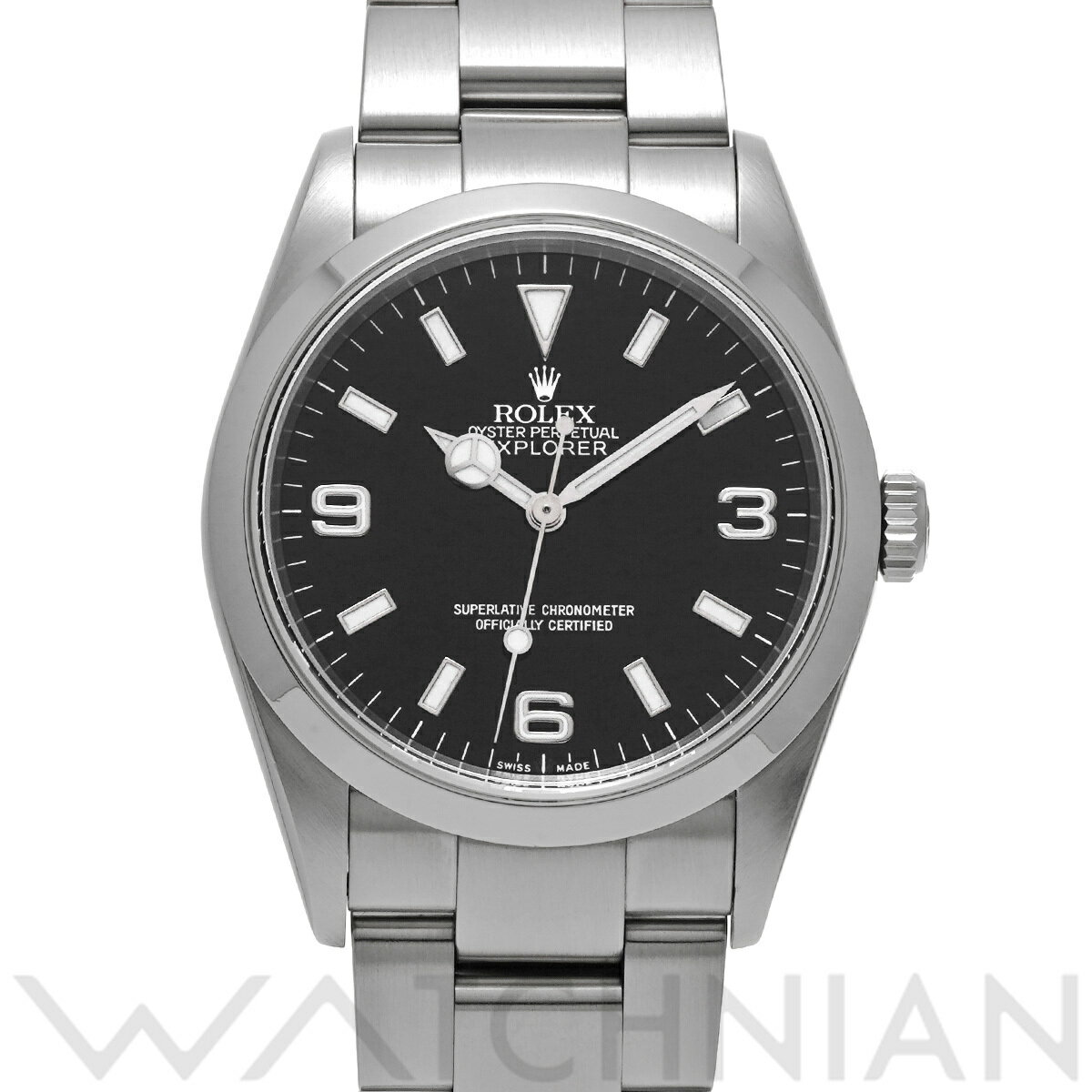 【4種選べるクーポン】【ローン60回払い無金利】【中古】 ロレックス ROLEX エクスプローラー 114270 P番(2000年頃製造) ブラック メンズ 腕時計 ロレックス 時計 高級腕時計 ブランド