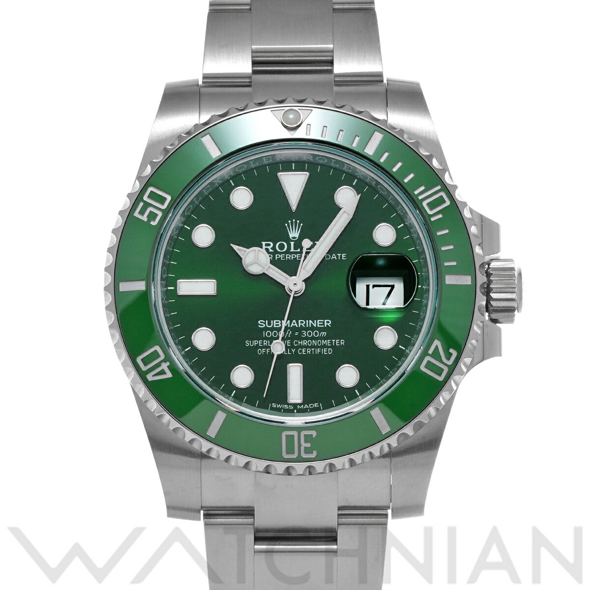 【5種選べるクーポン】【ローン60回払い無金利】【中古】 ロレックス ROLEX サブマリーナ デイト 116610LV ランダムシリアル グリーン メンズ 腕時計 ロレックス 時計 高級腕時計 ブランド