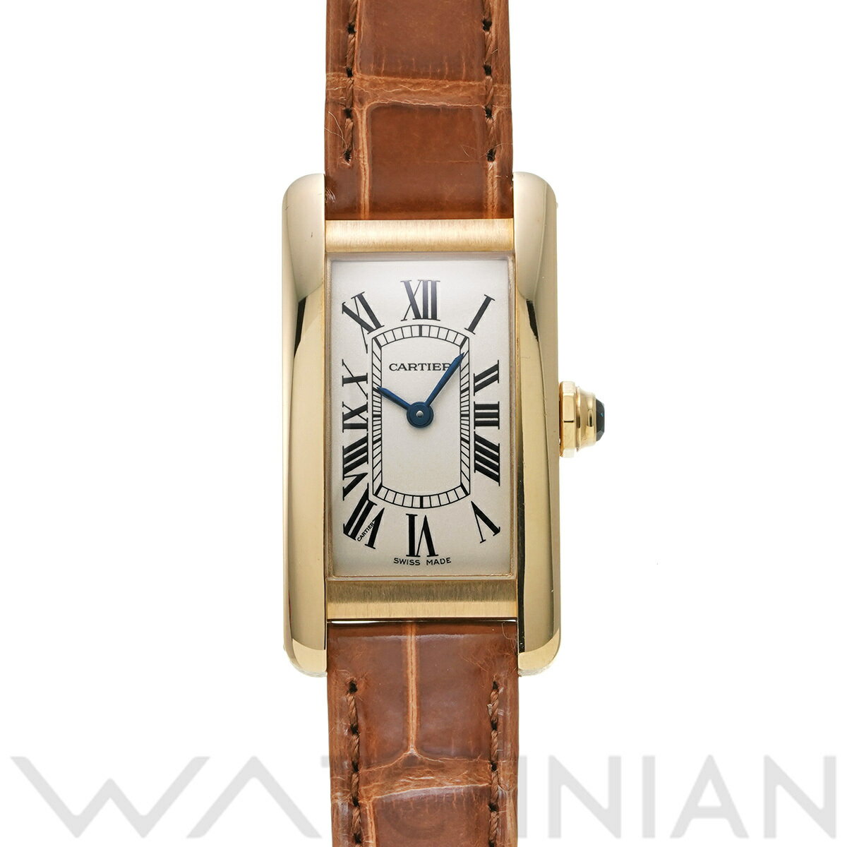 【ローン60回払い無金利】【中古】 カルティエ CARTIER タンク アメリカン SM W2601556 ホワイト レディース 腕時計 カルティエ 時計 高級腕時計 ブランド