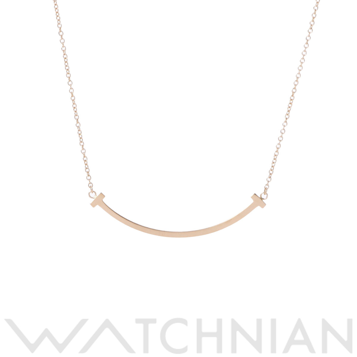 【ローン60回払い無金利】【中古】 ティファニー TIFFANY & Co. Tスマイル ネックレス スモール K18イエローゴールド レディース ネックレス ティファニーのサムネイル