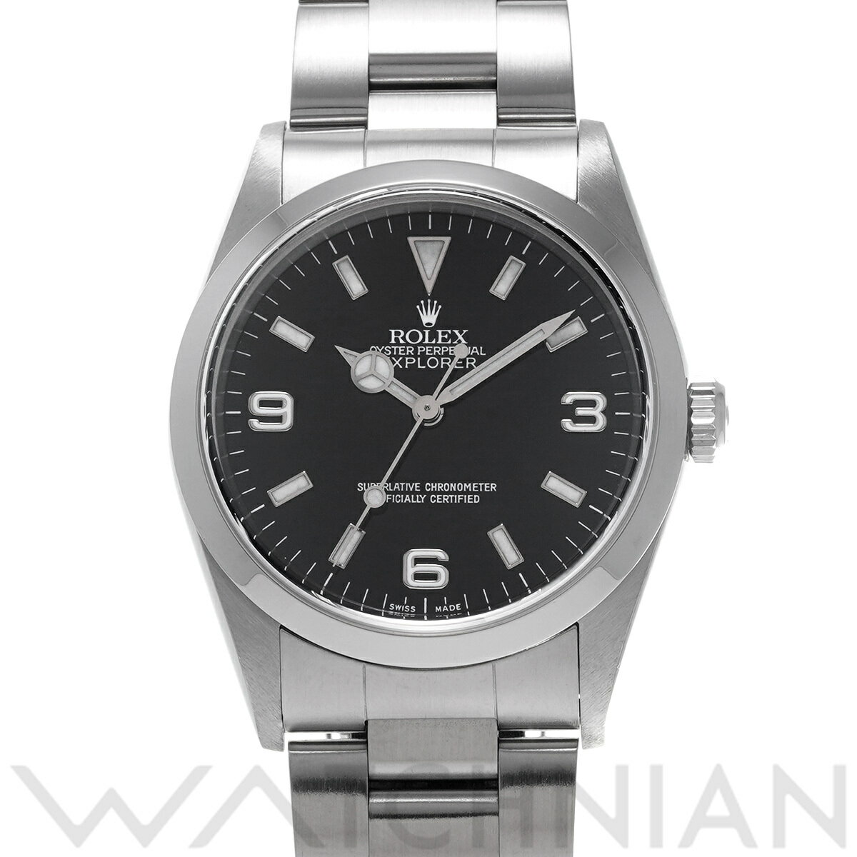 【4種選べるクーポン】【ローン60回払い無金利】【中古】 ロレックス ROLEX エクスプローラー 14270 P番(2000年頃製造) ブラック メンズ 腕時計 ロレックス 時計 高級腕時計 ブランド