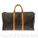 【ローン60回払い無金利】【中古】 ルイ ヴィトン LOUIS VUITTON モノグラム キーポル バンドリエール 50 2WAY ブラウン M41416 モノグラムキャンバス レディース ボストンバッグ ヴィトンバッグ バック ブランド