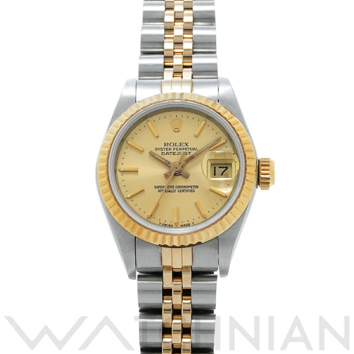 【ローン60回払い無金利】【中古】 ロレックス ROLEX デイトジャスト 26 69173 L番(1988年頃製造) シャンパン レディース 腕時計 ロレックス 時計 高級腕時計 ブランド