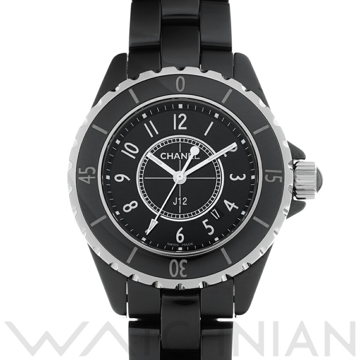 【ローン60回払い無金利】【中古】 シャネル CHANEL J12 33MM H0682 ブラック  ...