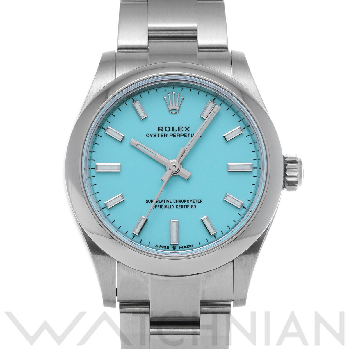 【4種選べるクーポン＆P2倍 5/15】【ローン60回払い無金利】【中古】 ロレックス ROLEX オイスターパーペチュアル 31 277200 ランダムシリアル ターコイズブルー ユニセックス 腕時計 ロレックス 時計 高級腕時計 ブランド