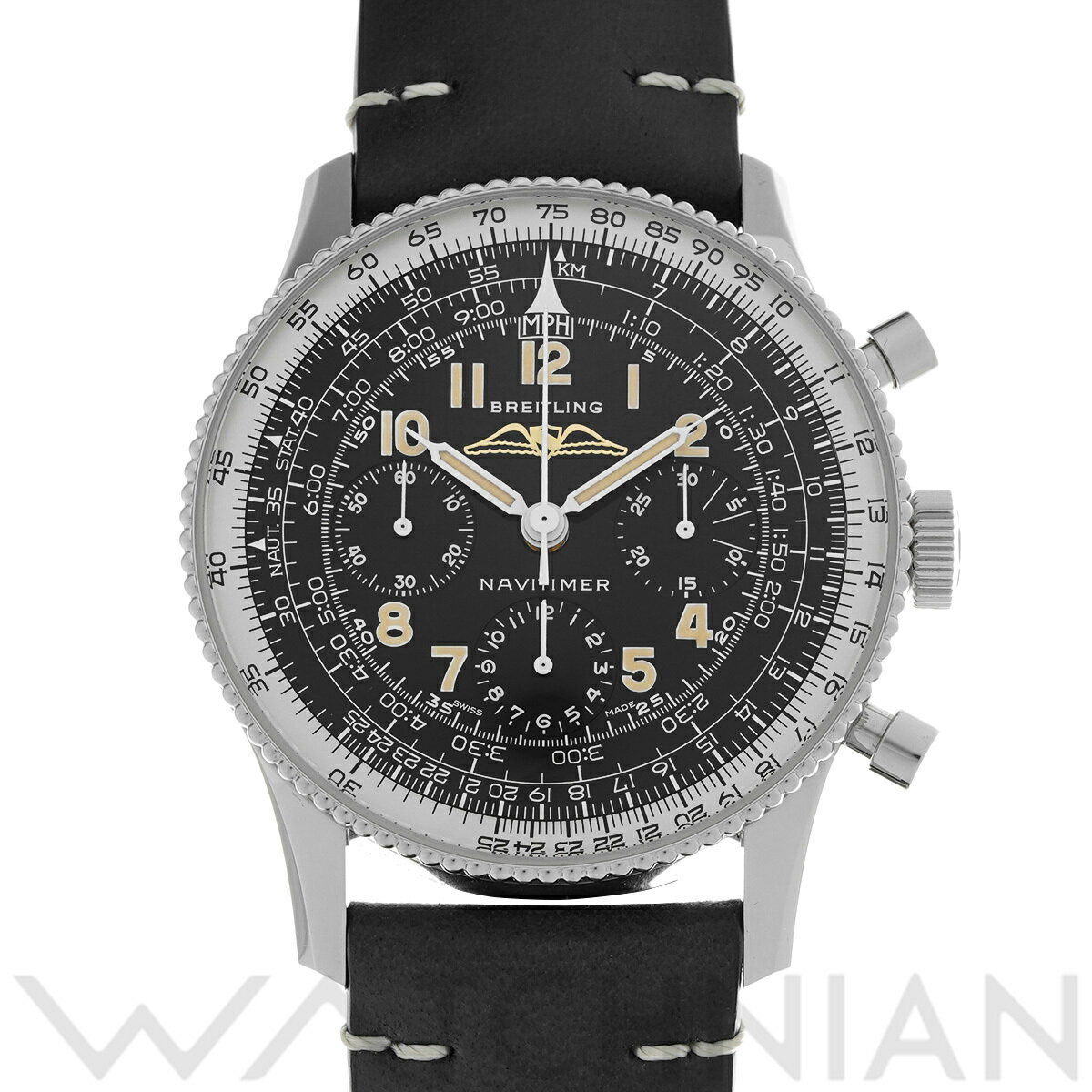 【ローン60回払い無金利】【中古】 ブライトリング BREITLING ナビタイマー REF. 806 1959 リ・エディション AB0910371B1X1 ブラック メンズ 腕時計 ブライトリング 時計 高級腕時計 ブランド