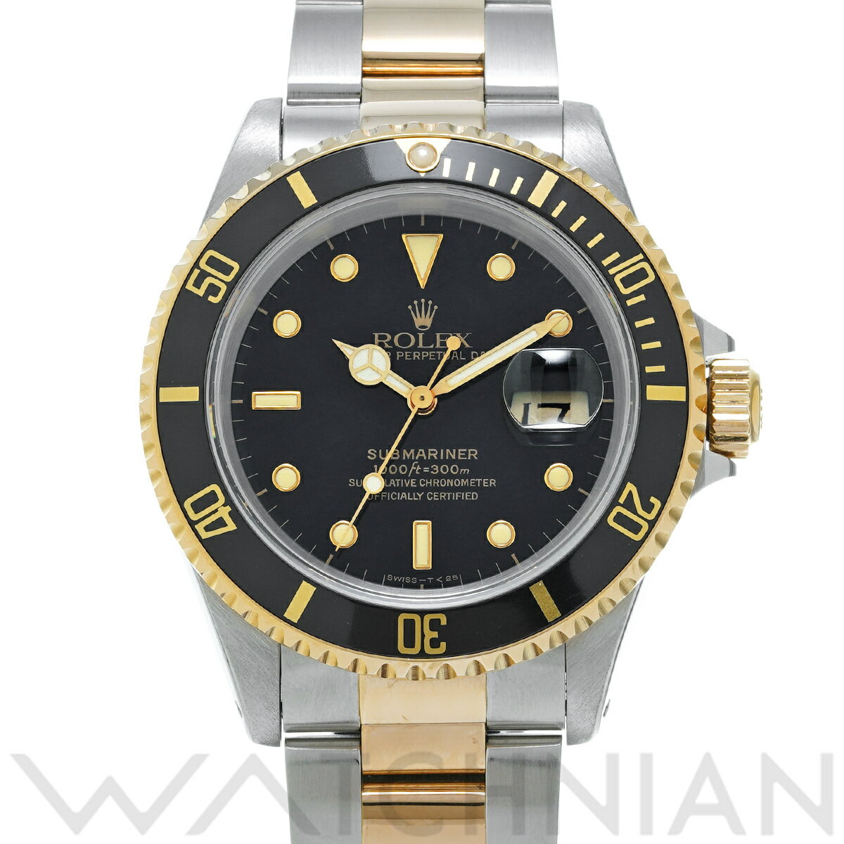 【ローン60回払い無金利】【中古】 ロレックス ROLEX サブマリーナ デイト 16613 N番(1992年頃製造) ブラック メンズ 腕時計 ロレックス 時計 高級腕時計 ブランド