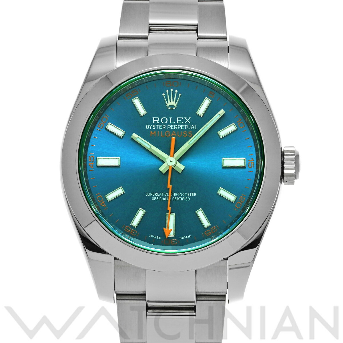 【4種選べるクーポン】【ローン60回払い無金利】【中古】 ロレックス ROLEX ミルガウス 116400GV ランダムシリアル Zブルー メンズ 腕時計 ロレックス 時計 高級腕時計 ブランド