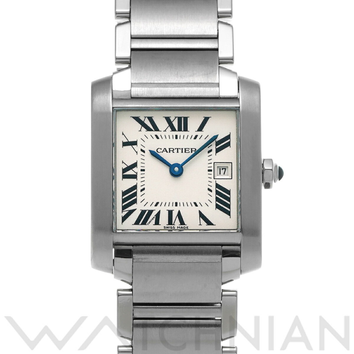 【ローン60回払い無金利】【中古】 カルティエ CARTIER タンク フランセーズ MM W51011Q3 シルバー ユニセックス 腕時計 カルティエ 時計 高級腕時計 ブランド