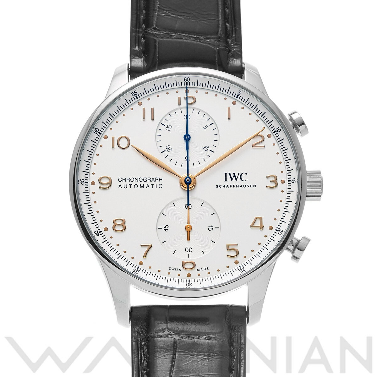 【4種選べるクーポン】【ローン60回払い無金利】【中古】 インターナショナルウォッチカンパニー IWC ポルトギーゼ クロノグラフ IW371604 シルバー メンズ 腕時計 インターナショナルウォッチカンパニー 時計 高級腕時計 ブランド