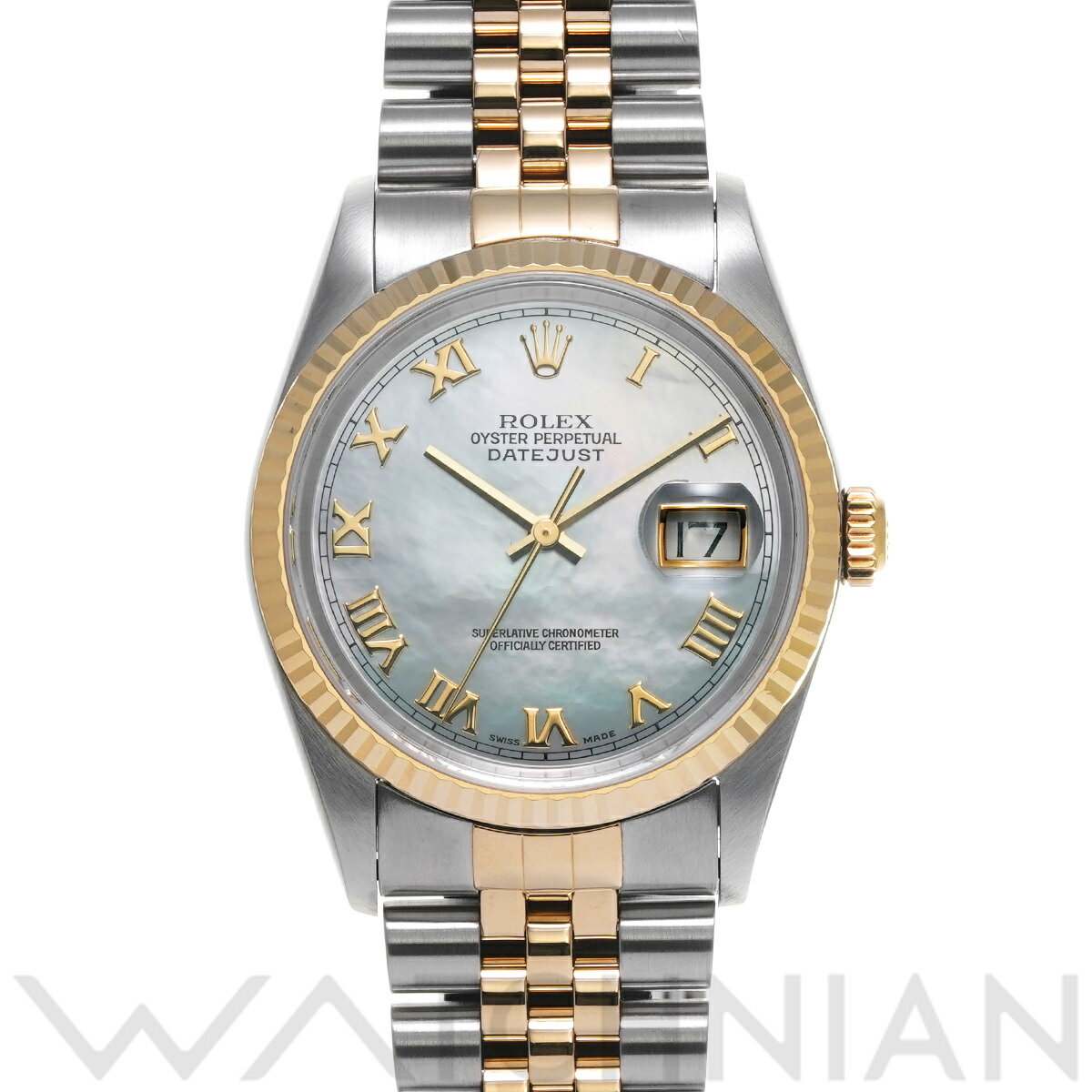 【ローン60回払い無金利】【中古】 ロレックス ROLEX デイトジャスト 16233NR K番(2001年頃製造) ホワイトシェル メンズ 腕時計 ロレックス 時計 高級腕時計 ブランド