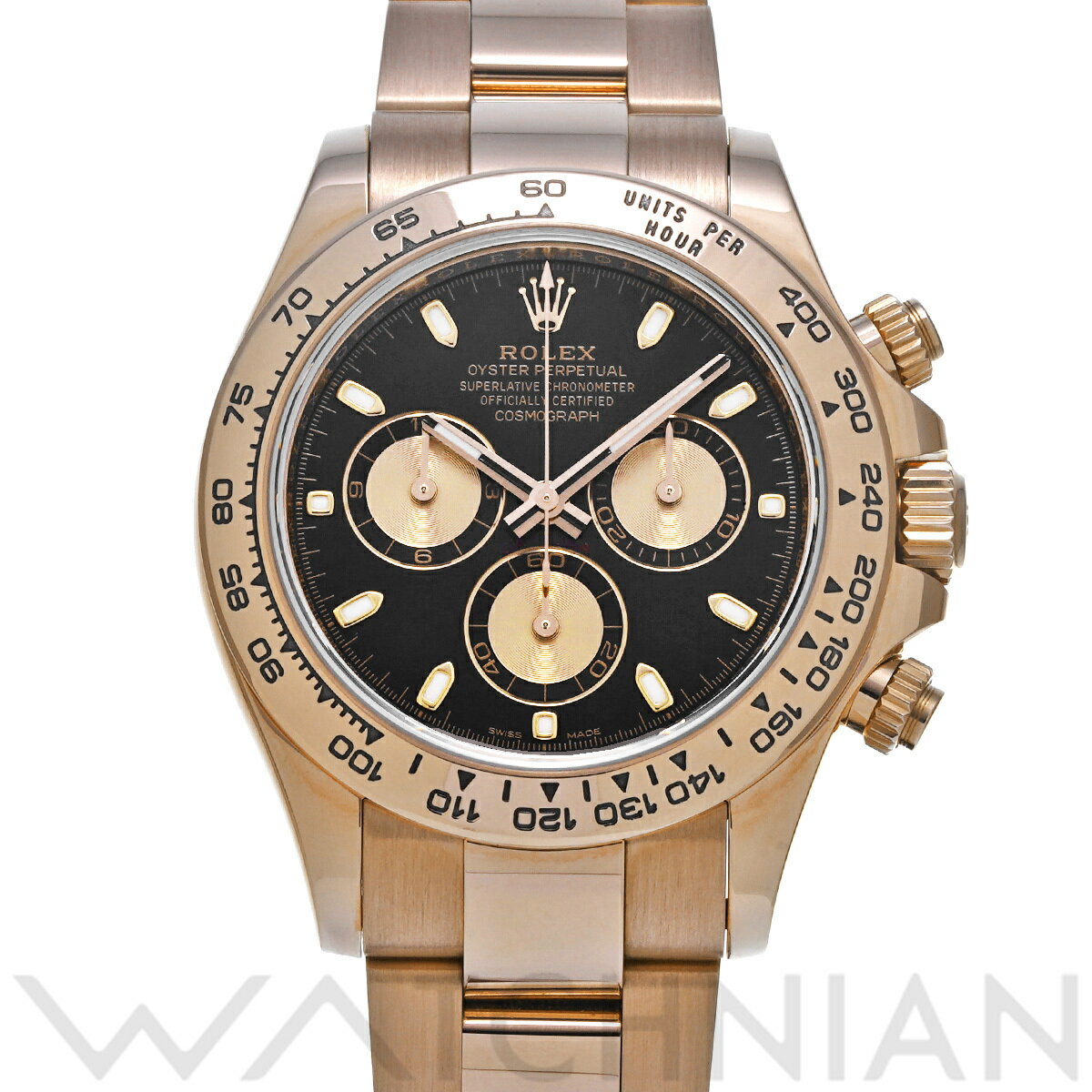 【ローン60回払い無金利】【中古】 ロレックス ROLEX コスモグラフ デイトナ 116505 ランダムシリアル ブラック/ピンク メンズ 腕時計 ロレックス 時計 高級腕時計 ブランド