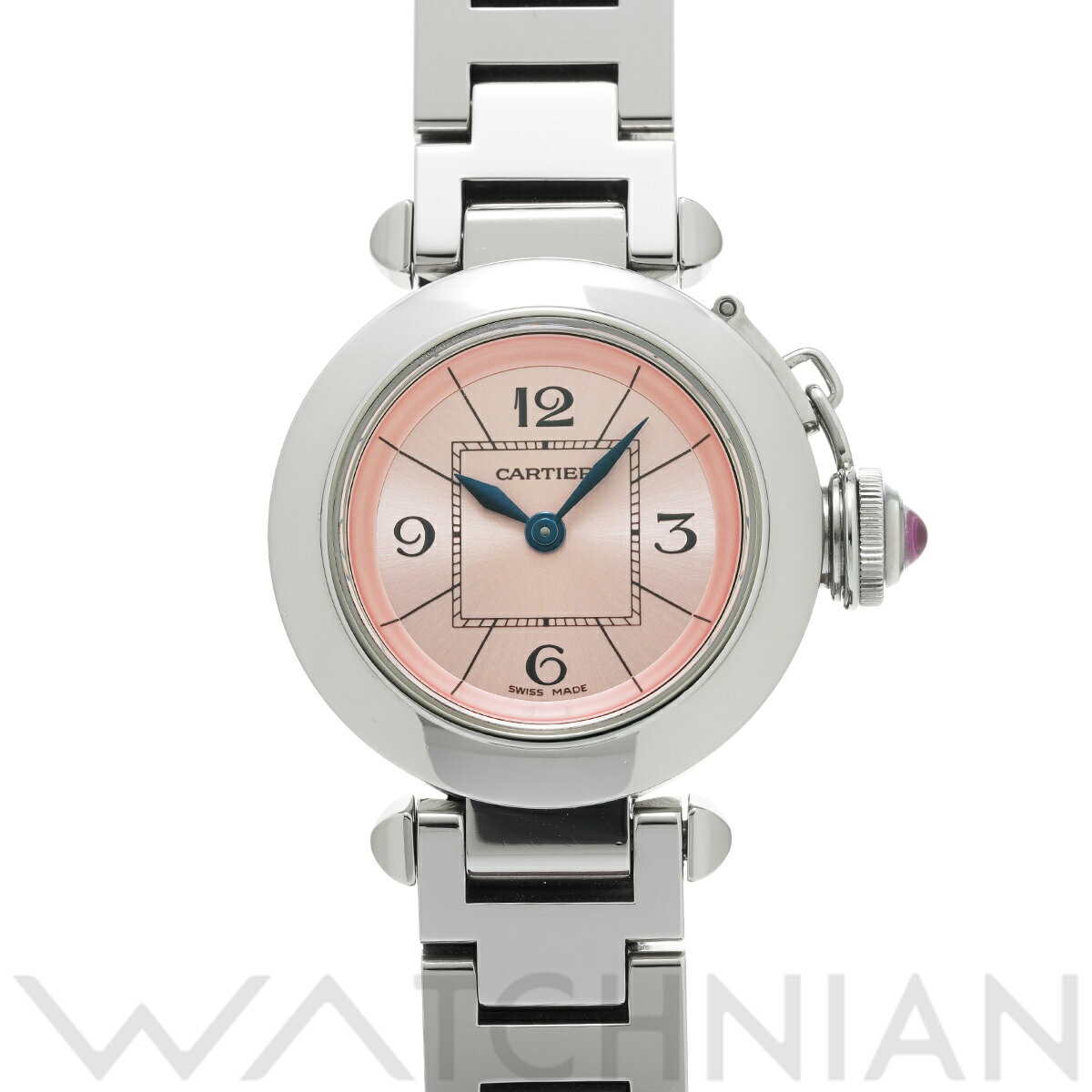 【12/1 最大2万円クーポン&P2倍】カルティエ CARTIER ミスパシャ W3140008 ピンク レディース 腕時計 カルティエ 時計 高級腕時計 ブランド 【ローン60回払い無金利】【中古】 その1
