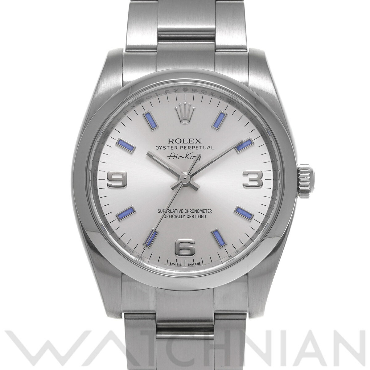 【5種選べるクーポン】【ローン60回払い無金利】【中古】 ロレックス ROLEX エアキング 114200 ランダムシリアル シルバー メンズ 腕時計 ロレックス 時計 高級腕時計 ブランド