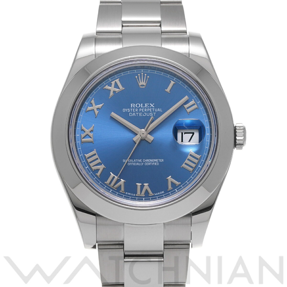 【4種選べるクーポン】【ローン60回払い無金利】【中古】 ロレックス ROLEX デイトジャストII 116300 ランダムシリアル ブルー メンズ 腕時計 ロレックス 時計 高級腕時計 ブランド