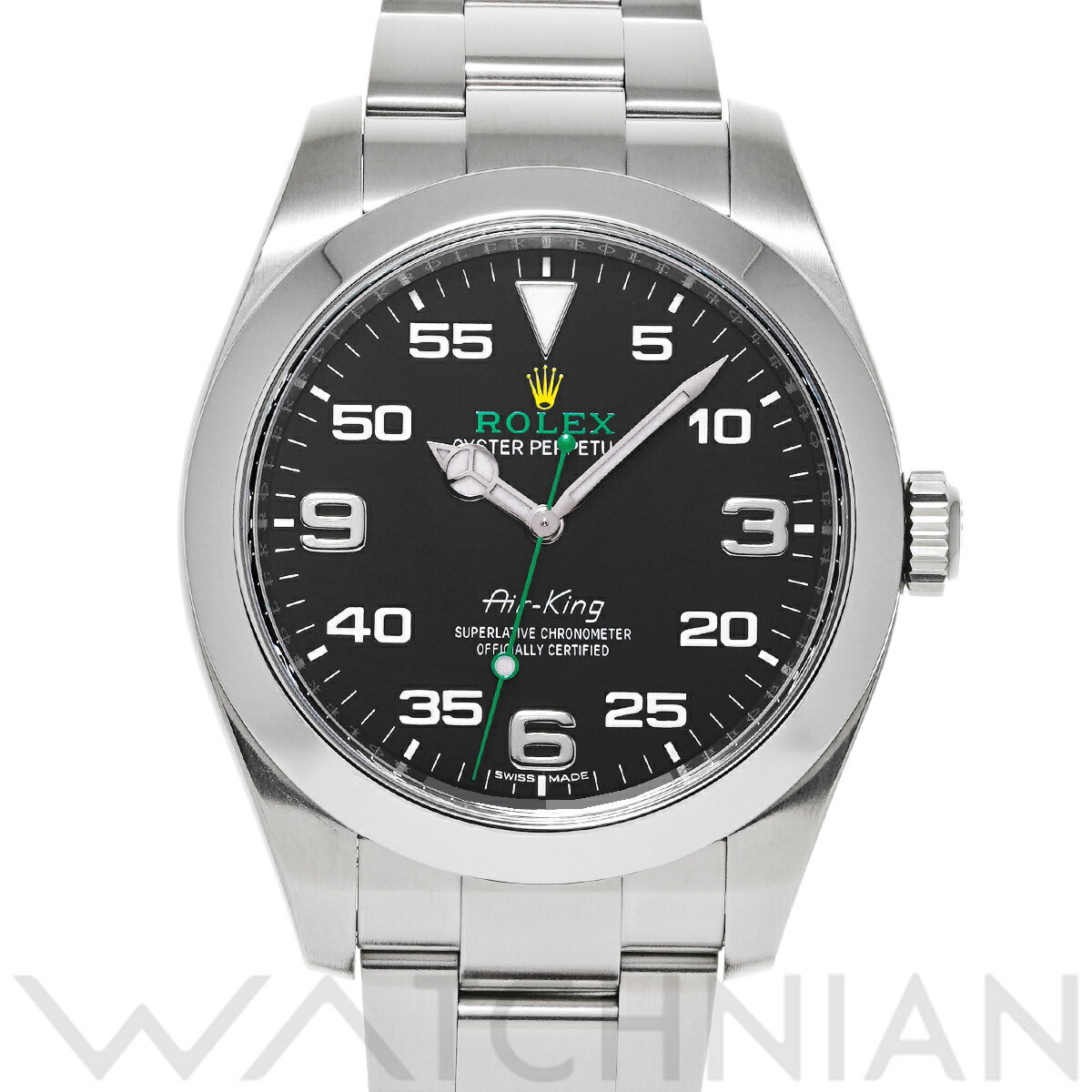 【ローン60回払い無金利】【中古】 ロレックス ROLEX エアキング 116900 ランダムシリアル ブラック メンズ 腕時計 ロレックス 時計 高級腕時計 ブランド