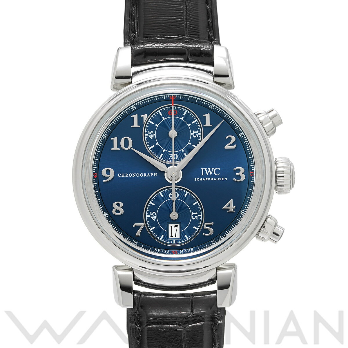 【ローン60回払い無金利】【中古】 インターナショナルウォッチカンパニー IWC ダ・ヴィンチ クロノグラフ ローレウス スポーツ フォー グッド IW393402 ブルー メンズ 腕時計 インターナショナルウォッチカンパニー 時計 高級腕時計 ブランド