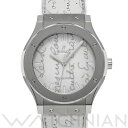 【12/1 最大2万円クーポン&P2倍】ウブロ HUBLOT クラシックフュージョン ベルルッティ スクリット フラットビアンコ 511.NE.050W.VR.JBER19 ホワイト メンズ 腕時計 ウブロ 時計 高級腕時計 ブランド 【ローン60回払い無金利】【中古】 その1