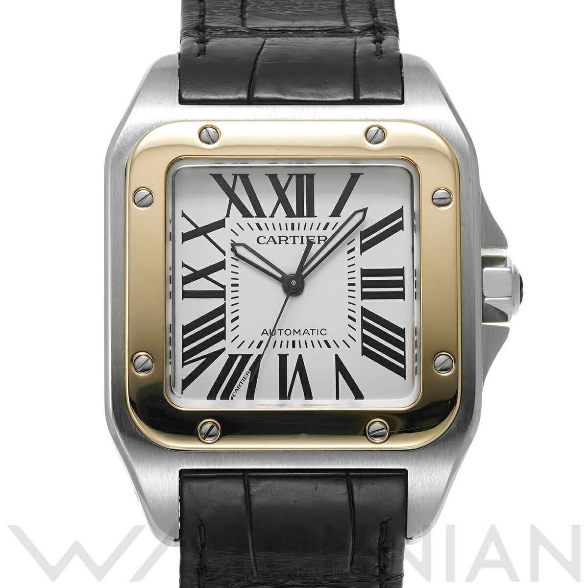 【ローン60回払い無金利】【中古】 カルティエ CARTIER サントス 100 LM W20072X7 シルバー メンズ 腕時計 カルティエ 時計 高級腕時計 ブランド