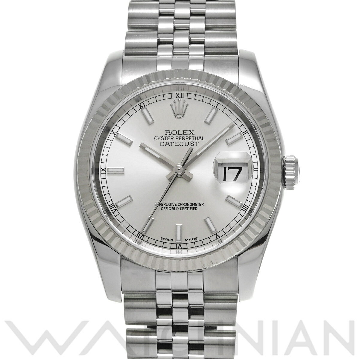 【ローン60回払い無金利】【中古】 ロレックス ROLEX デイトジャスト 36 116234 ランダムシリアル シルバー メンズ 腕時計 ロレックス 時計 高級腕時計 ブランド