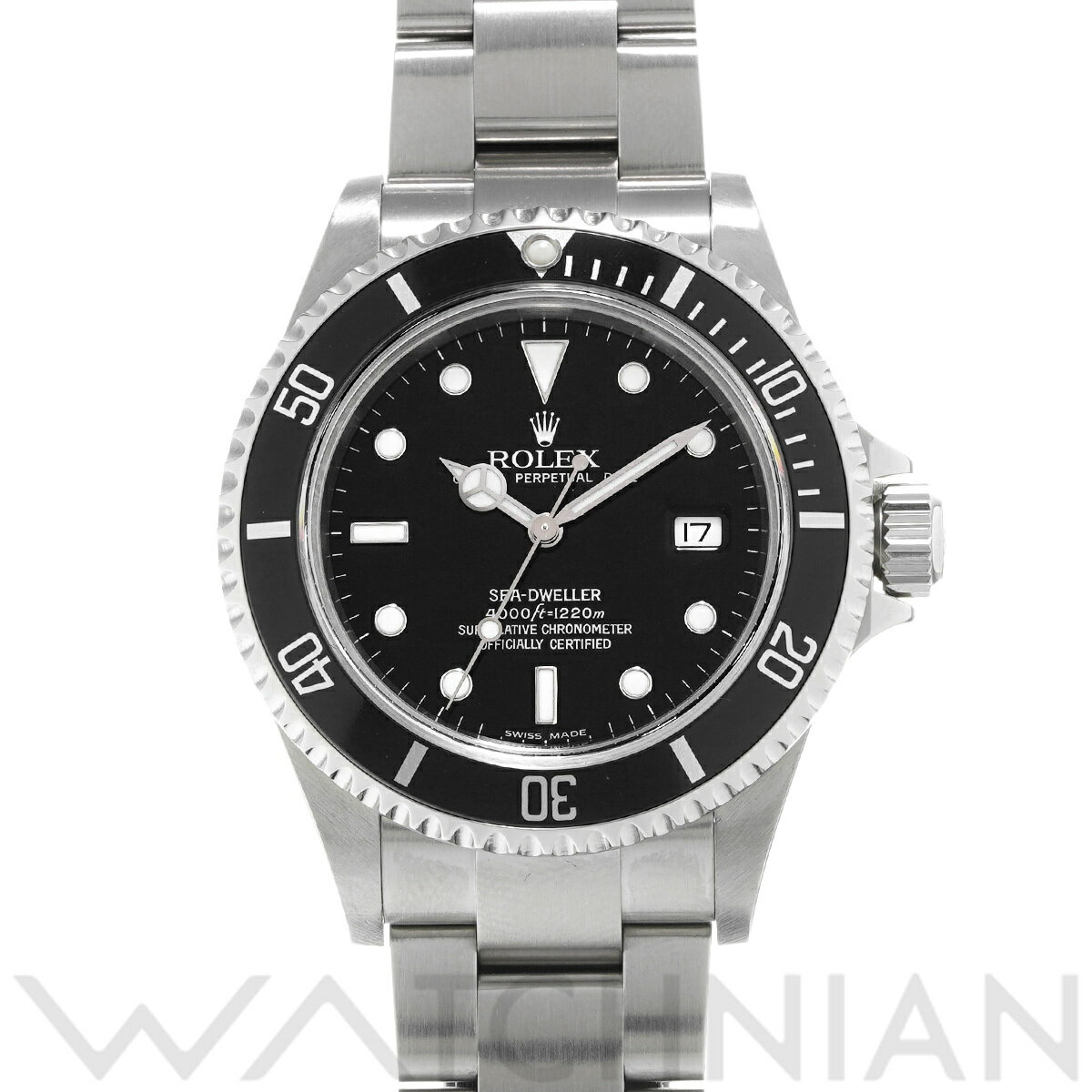 【4種選べるクーポン＆P2倍 5/15】【ローン60回払い無金利】【中古】 ロレックス ROLEX シードゥエラー 16600 F番(2003年頃製造) ブラック メンズ 腕時計 ロレックス 時計 高級腕時計 ブランド