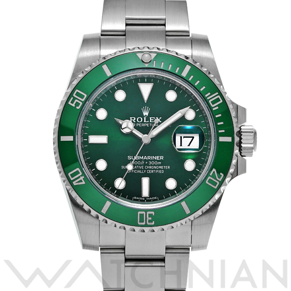 【ローン60回払い無金利】【中古】 ロレックス ROLEX サブマリーナ デイト 116610LV ランダムシリアル グリーン メンズ 腕時計 ロレックス 時計 高級腕時計 ブランド