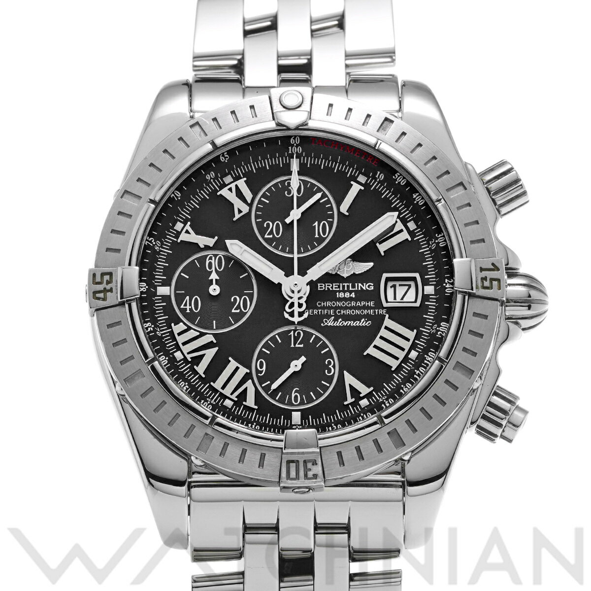 【ローン60回払い無金利】【中古】 ブライトリング BREITLING クロノマット エボリューション A156B98PA ブラック メンズ 腕時計 ブライトリング 時計 高級腕時計 ブランド