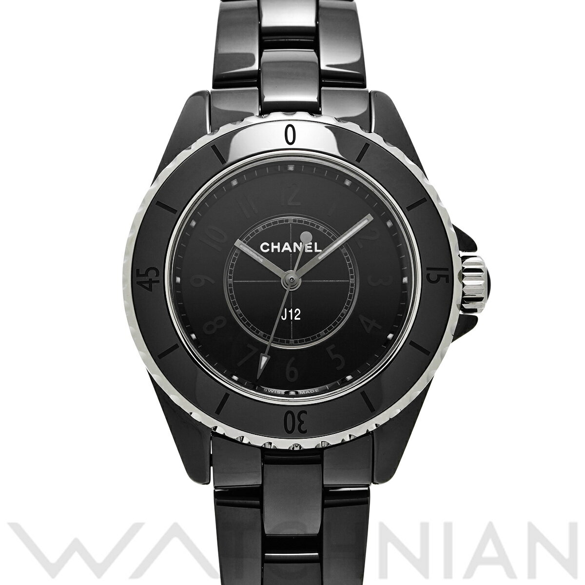【ローン60回払い無金利】【中古】 シャネル CHANEL J12 ファントム H6346 ブラックラッカー レディース 腕時計 シャネル 時計 高級腕時計 ブランド
