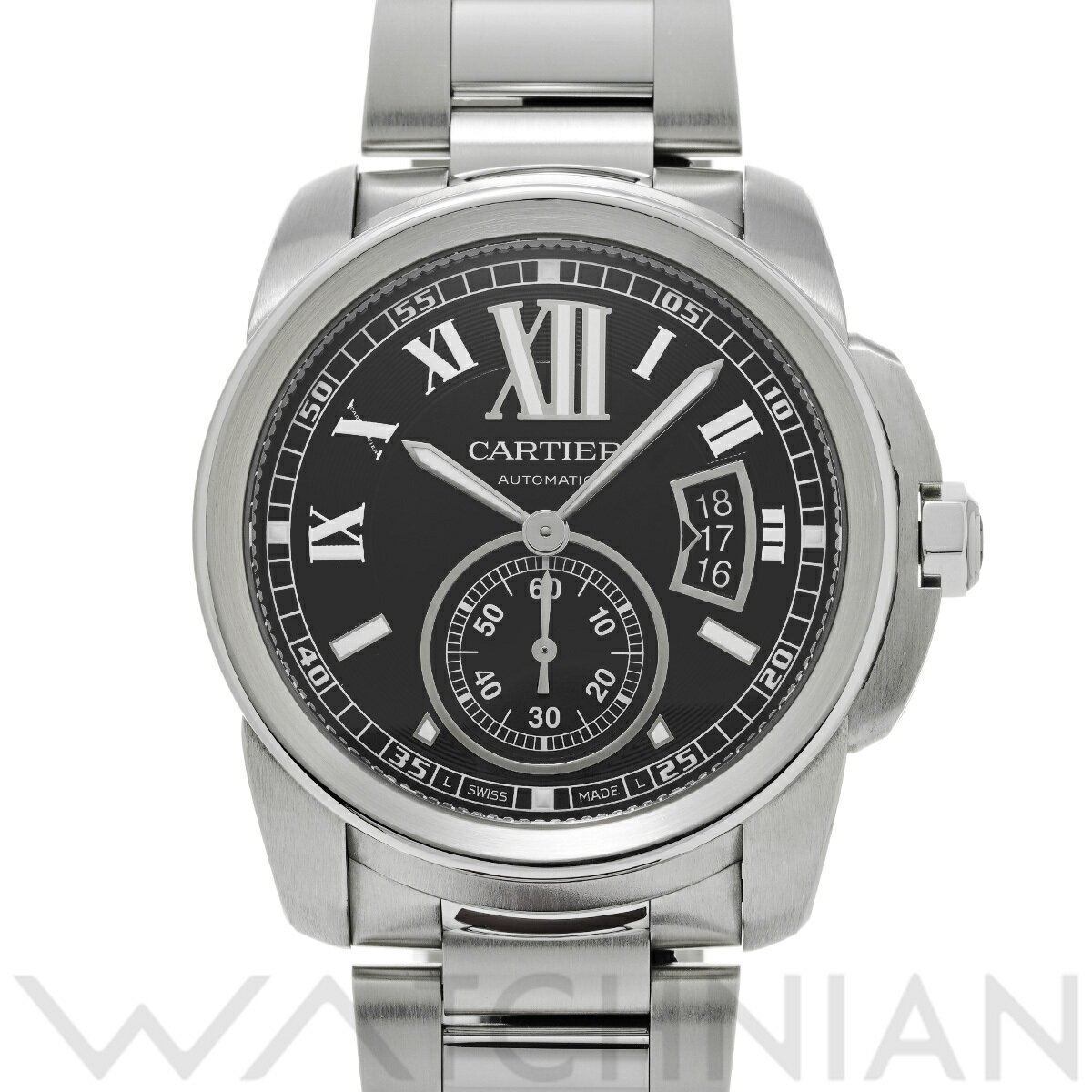 【ローン60回払い無金利】【中古】 カルティエ CARTIER カリブル ドゥ カルティエ W7100016 ブラック メンズ 腕時計 カルティエ 時計 高級腕時計 ブランド