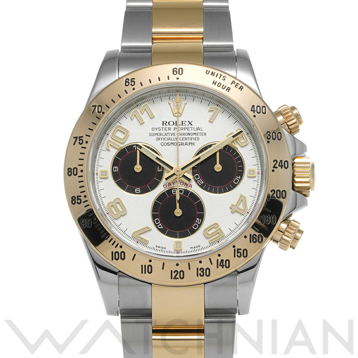 【ローン60回払い無金利】【中古】 ロレックス ROLEX コスモグラフ デイトナ 116523 ランダムシリアル アイボリー/ブラック メンズ 腕時計 ロレックス 時計 高級腕時計 ブランド