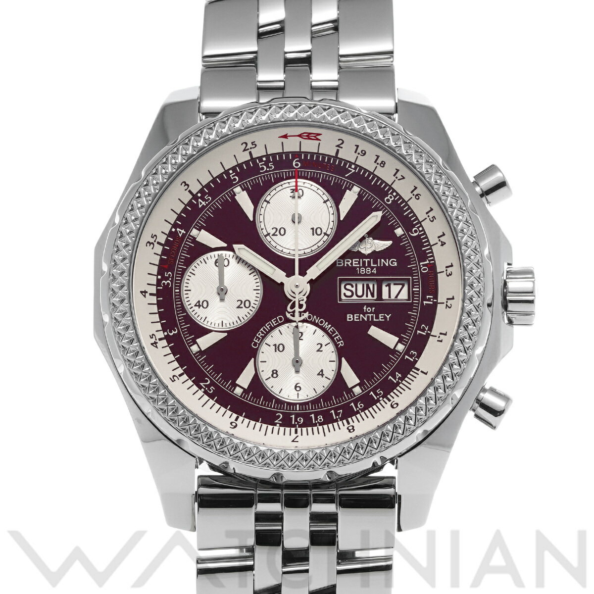 【ローン60回払い無金利】【中古】 ブライトリング BREITLING ベントレー GT FOR JAPAN A362K06SP ワインレッド メンズ 腕時計 ブライトリング 時計 高級腕時計 ブランド