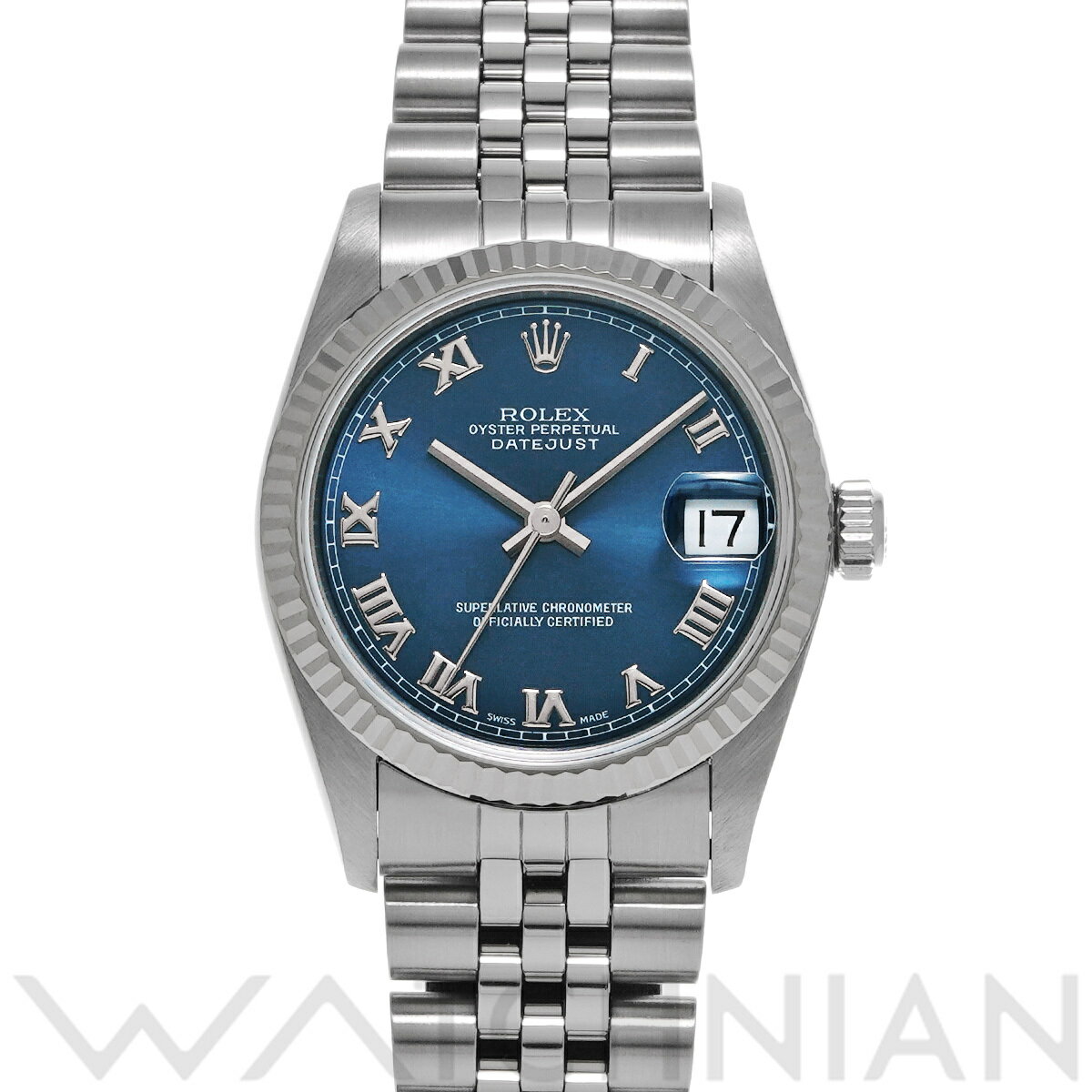【ローン60回払い無金利】【中古】 ロレックス ROLEX デイトジャスト 68274 U番(1997年頃製造) ブルー ユニセックス 腕時計 ロレックス 時計 高級腕時計 ブランド