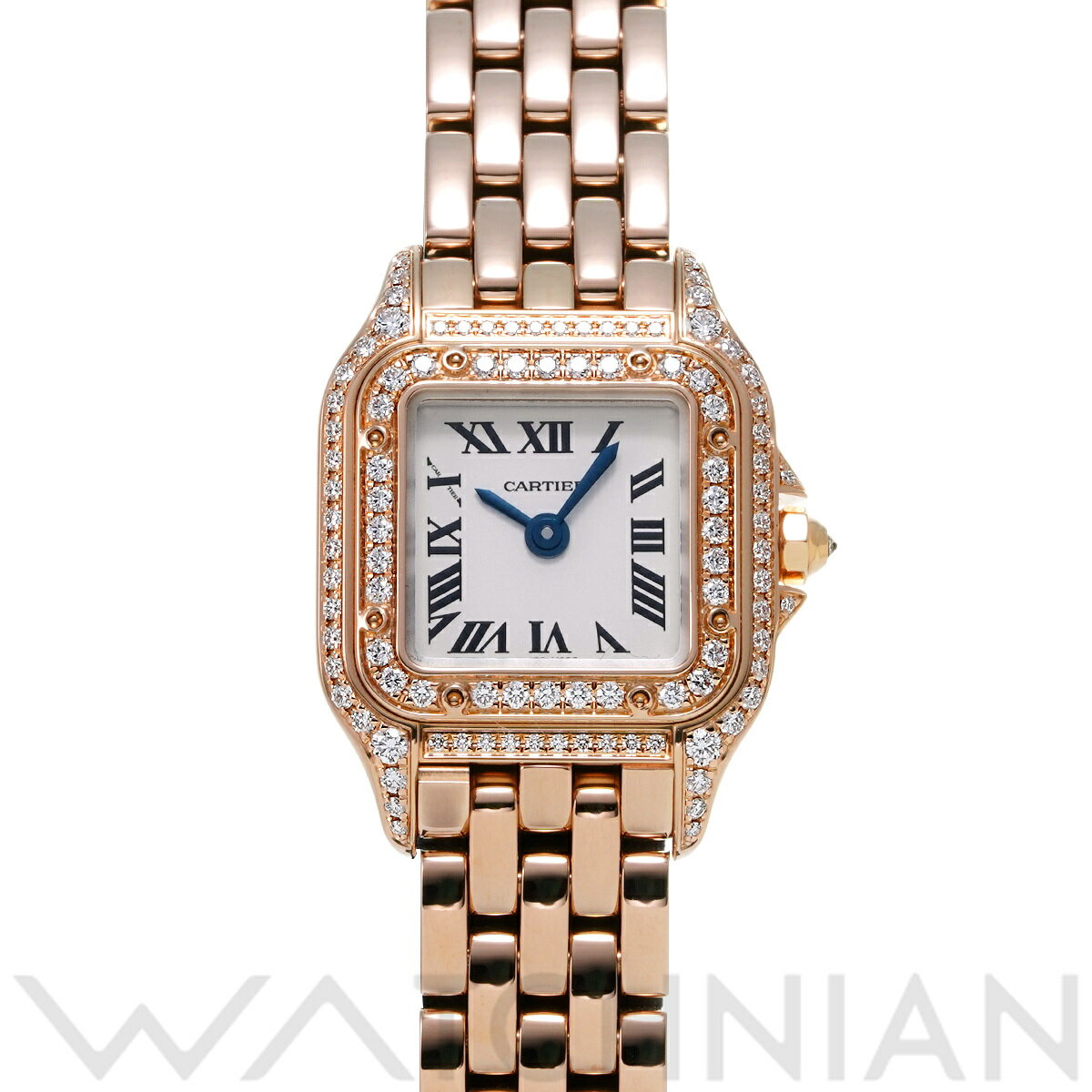 【12/1 最大2万円クーポン&P2倍】カルティエ CARTIER パンテール ドゥ カルティエ ミニ WJPN0020 シルバー レディース 腕時計 カルティエ 時計 高級腕時計 ブランド 【ローン60回払い無金利】【中古】 その1