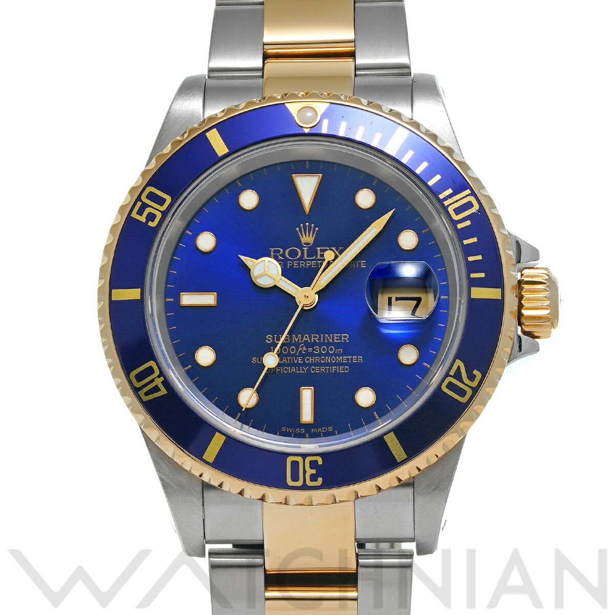 【ローン60回払い無金利】【中古】 ロレックス ROLEX サブマリーナ デイト 16613 P番(2000年頃製造) ブルー メンズ 腕時計 ロレックス 時計 高級腕時計 ブランド