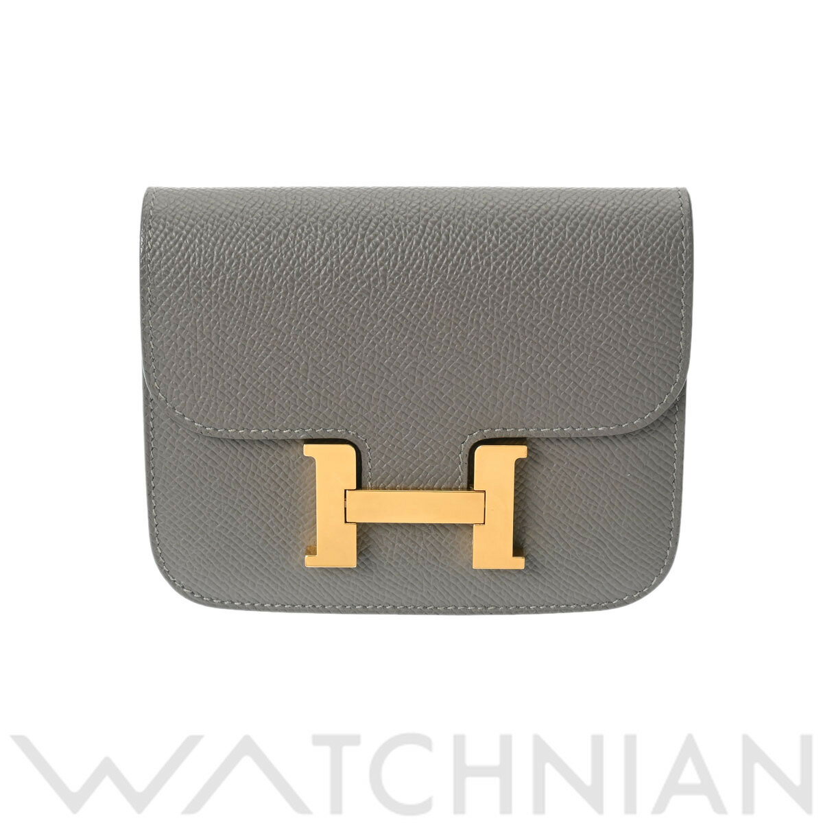 【ローン60回払い無金利】【中古】 エルメス HERMES コンスタンス スリム グリメイヤー/ゴールド金具 ヴォーエプソン レディース 二つ折り財布 エルメス 財布 ブランドのサムネイル